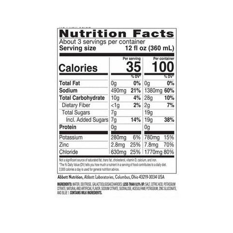 Pedialyte, Advanced Care Plus Electrolyte Solution Berry Frost, 33.8 Oz