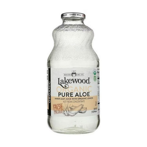 Lakewood Organic, Organic Pure Aloe Juice Lemon, 32 Oz