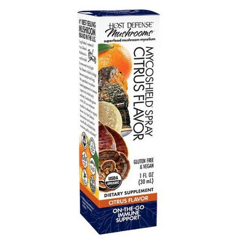 Host Defense, MycoShield Spray Citrus Flavor, 1 Fl Oz