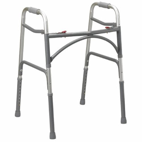 McKesson, Bariatric Folding Walker Adjustable Height McKesson Steel Frame 500 lbs. Weight Capacity 32-1/2 to 3, Count of 2