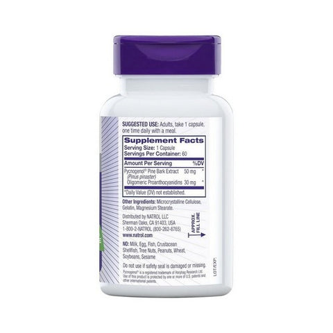 Natrol, Pycnogenol, 50 MG, 60 Caps