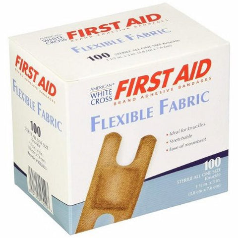 Dukal, Adhesive Strip 1-1/2 X 3 Inch Fabric Knuckle Tan Sterile 1602033, Box Of 100