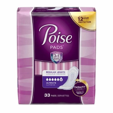 Poise, Bladder Control Pad Poise  3-1/2 X 16 Inch, Case Of 4