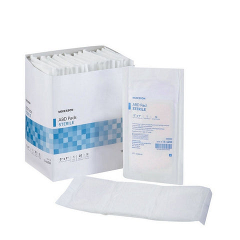 McKesson, Abdominal Pad 5 X 9 Inch Sterile 16-4250, 1 Pack