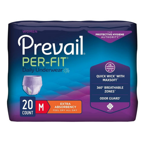 First Quality, Female Adult Absorbent UnderwearPull On Medium Disposable PFW-512, Case Of 4