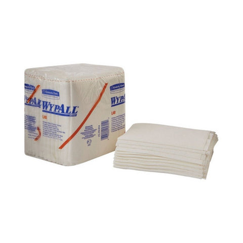 Kimberly Clark, Task Wipe WypAll L40 Light Duty White NonSterile Double Re-Creped, Pack Of 56
