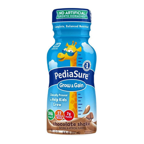 Pediasure, Pediatric Oral Supplement PediaSure  Grow & Gain Chocolate Flavor 8 oz. Bottle Ready to Use, Pack Of 6