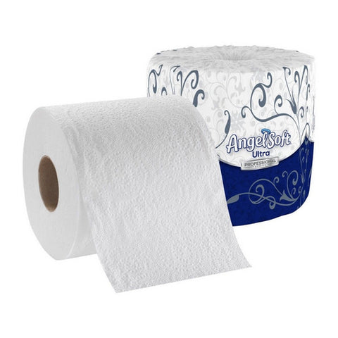 Georgia Pacific, Toilet Tissue Angel Soft  Ultra Professional Series White 2-Ply Standard Size Cored Roll 400 Sheets, Count of 60