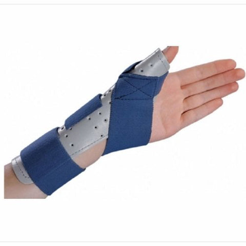 DJO, Thumb Splint ThumbSPICA Thumb Spica Cotton-Terry / Foam Left Hand Blue / Gray Large / X-Large, Count of 1