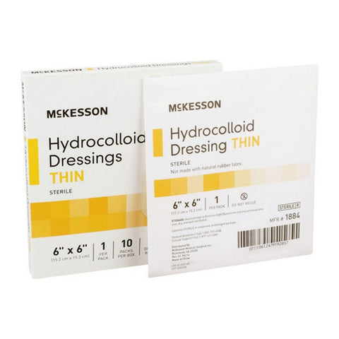 McKesson, Hydrocolloid Dressing 6 X 6 Inch Sterile, Case Of 20