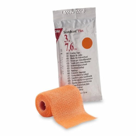 3M, Cast Tape 3M Scotchcast Plus 3 Inch X 12 Foot Fiberglass Bright Orange, Count of 10
