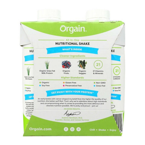Orgain, Oral Supplement Orgain  Organic Nutritional Shake Iced CafÃ© Mocha Flavor 14 oz. Container Carton Rea, 11 Oz