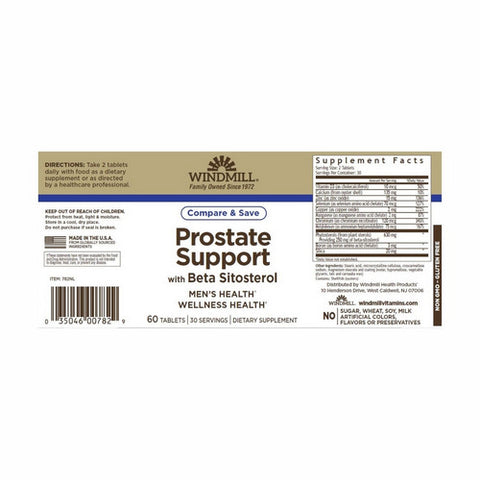Windmill Health, Prostate Support, 60 Tabs