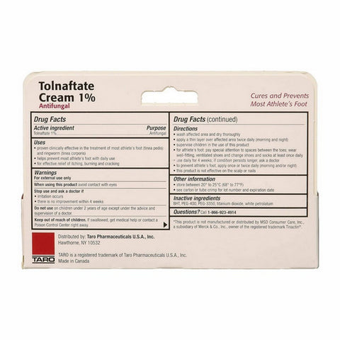 Taro, Tolnaftate Anti-Fungal Cream, 0.5 Oz
