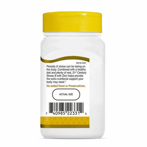 21st Century, Stress B with Zinc, 66 Tabs 21st Century