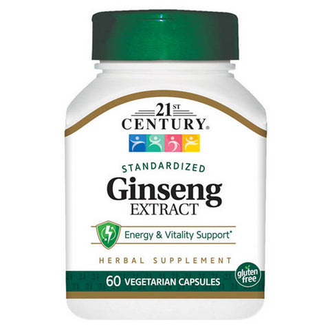 21st Century, Ginseng Extract, 60 Veg Caps