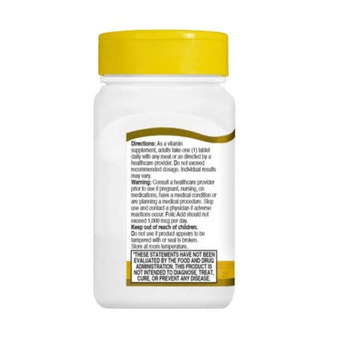 21st Century, Folic Acid, 400 mcg, 250 Tabs 21st Century