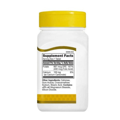 21st Century, Folic Acid, 400 mcg, 250 Tabs 21st Century