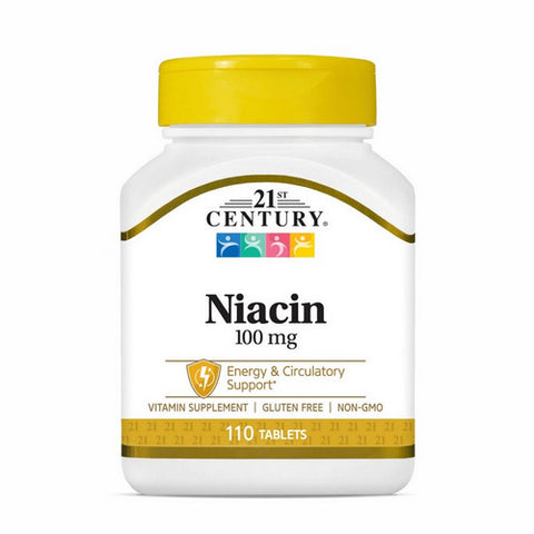 21st Century, Niacin, 100mg, 110 Tabs