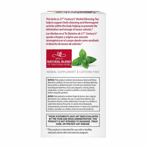 21st Century, Herbal Slimming Tea Peppermint, Peppermint 24 Bags