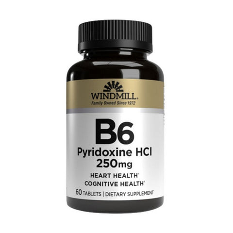 Vitamin B-6 60 Tabs by Windmill Health
