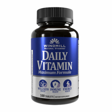 Windmill Health, Daily-Vitamin Maximum Formula, 100 Tabs Windmill Health
