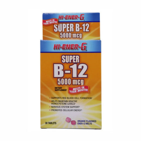 Hi-Ener-G, Vitamin B12 Hi Ener G Super, 30 Tabs