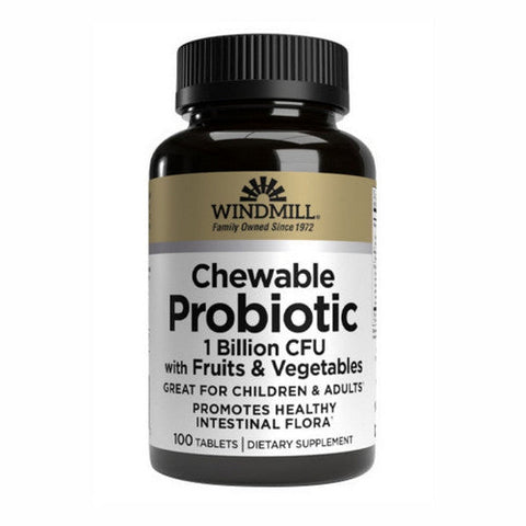 Windmill Health, Probiotic Chewable, 1 Billion CFU, 100 Tabs Windmill Health