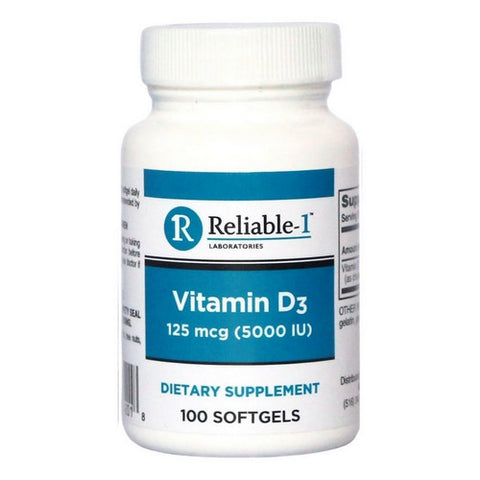 Reliable1, Vitamin D3, 100 Softgels