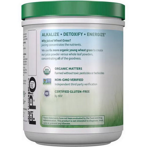 Garden of Life, Raw Organic Perfect Food Wheat Grass Juice Powder, 8.46 Oz