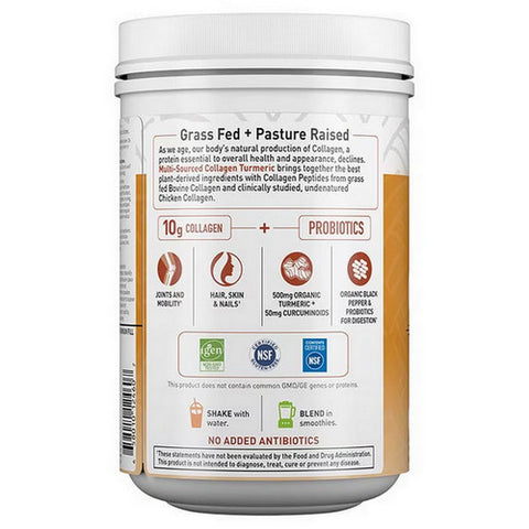 Garden of Life, Multi Source Collagen Turmeric Apple Cinnamon Powder, 7.76 Oz