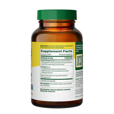 MegaFood, Turmeric Strength for Liver, 90 Tabs