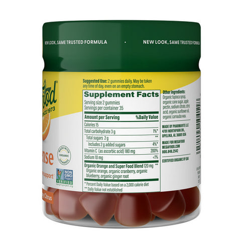 MegaFood, C Defense, Tangy Citrus, 70 Gummies
