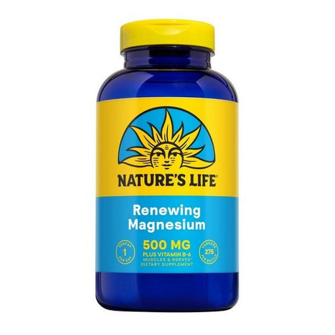 Nature's Life, Renewing Magnesium, 500 Mg, 275 Count