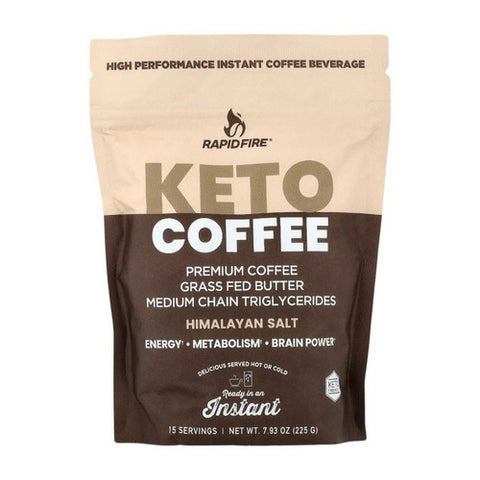 Rapid Fire, Ketogenic High Performance Instant Coffee Mix, 225 Grams