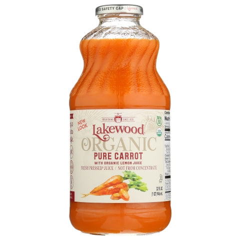 Juice Carrot Pure Org Case of 6 X 32 Oz by Lakewood Organic