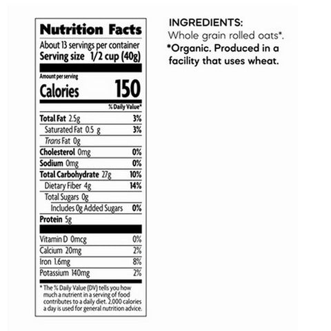 Natures Path, Organic Quick Cook Instant Oats, 18 Oz(Case Of 6)