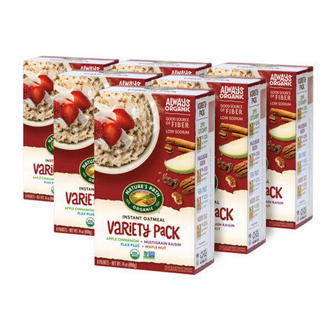 Natures Path, Organic Instant Oatmeal Variety Pack, 14 Oz(Case Of 6)
