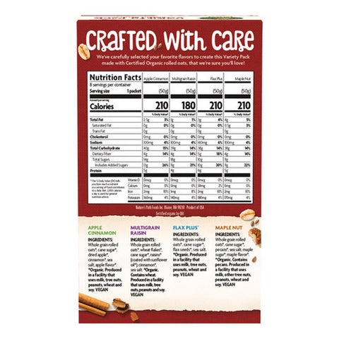 Natures Path, Organic Instant Oatmeal Variety Pack, 14 Oz(Case Of 6)