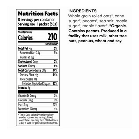 Natures Path, Organic Maple Nut Instant Oatmeal, 14 Oz(Case Of 6)