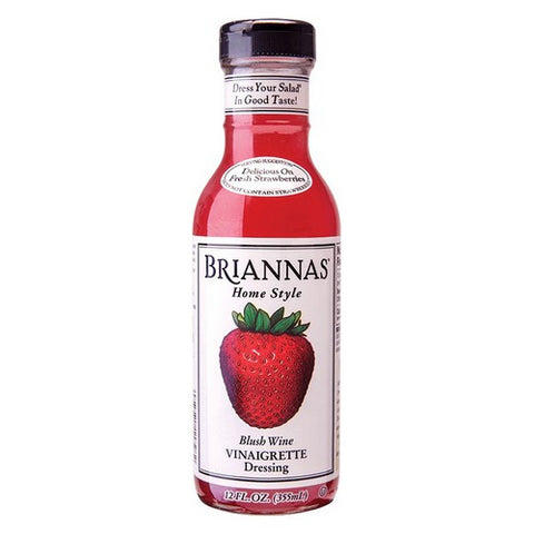 Briannas, Home Style Dressing Blush Wine Vinaigrette, 12 Oz(Case Of 6)