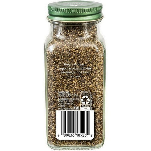 Simply Organic, Black Pepper Medium Grind, 2.31 Oz(Case Of 6)