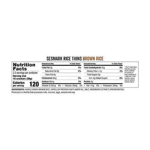 Sesmark, Rice Thin Sesame, 4.25 Oz(Case Of 12)