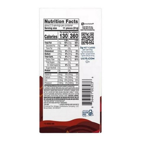 Lily's, Dark Chocolate With Stevia Almond, 3 Oz(Case Of 12)