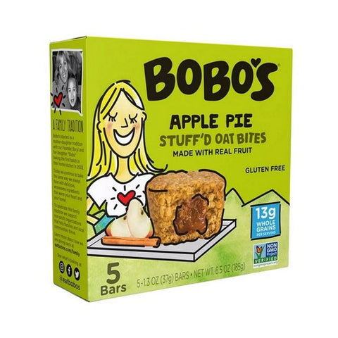 Bobo's Oat Bars, Gluten Free Apple Pie Oats Bites, 6.5 Oz