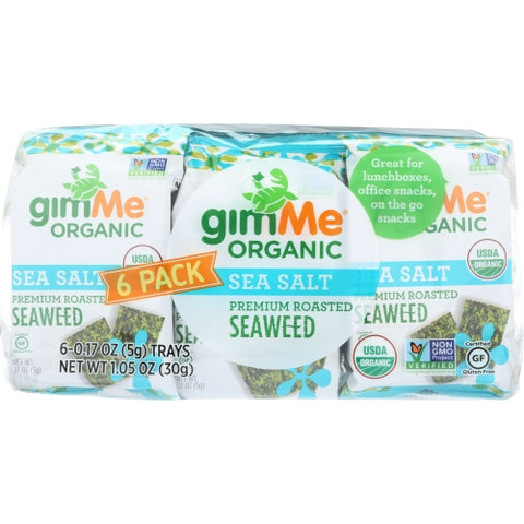 Gimme, Seaweed Rstd Sslt Org, Case of 8 X 1.02 Oz