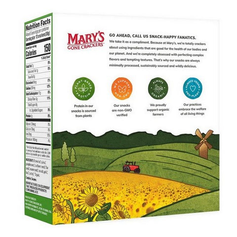 Mary's Gone Crackers, Super Seed Crackers Basil And Garlic, 5.5 Oz(Case Of 6)