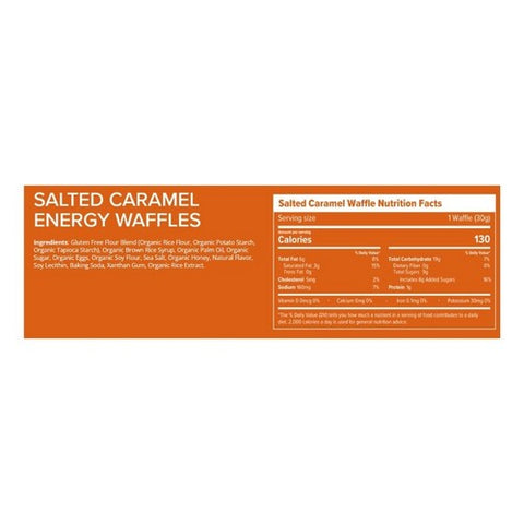 Honey Stinger, Organic Gluten Free Salted Caramel Waffle, 1.06 Oz(Case Of 12)