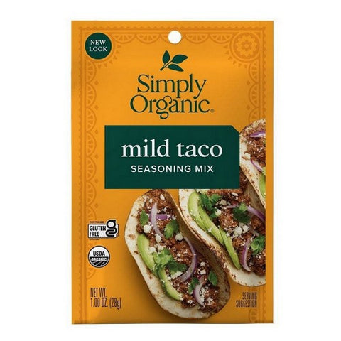 Simply Organic, Organic Mild Taco Seasoning Mix, 1 Oz(Case Of 12)