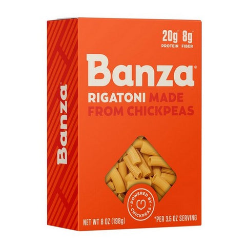 Banza, Rigatoni Chickpea Pasta, 8 Oz(Case Of 6)